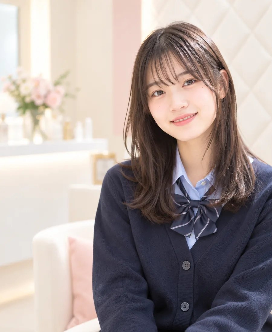 女子高校生向け学生脱毛のイメージ